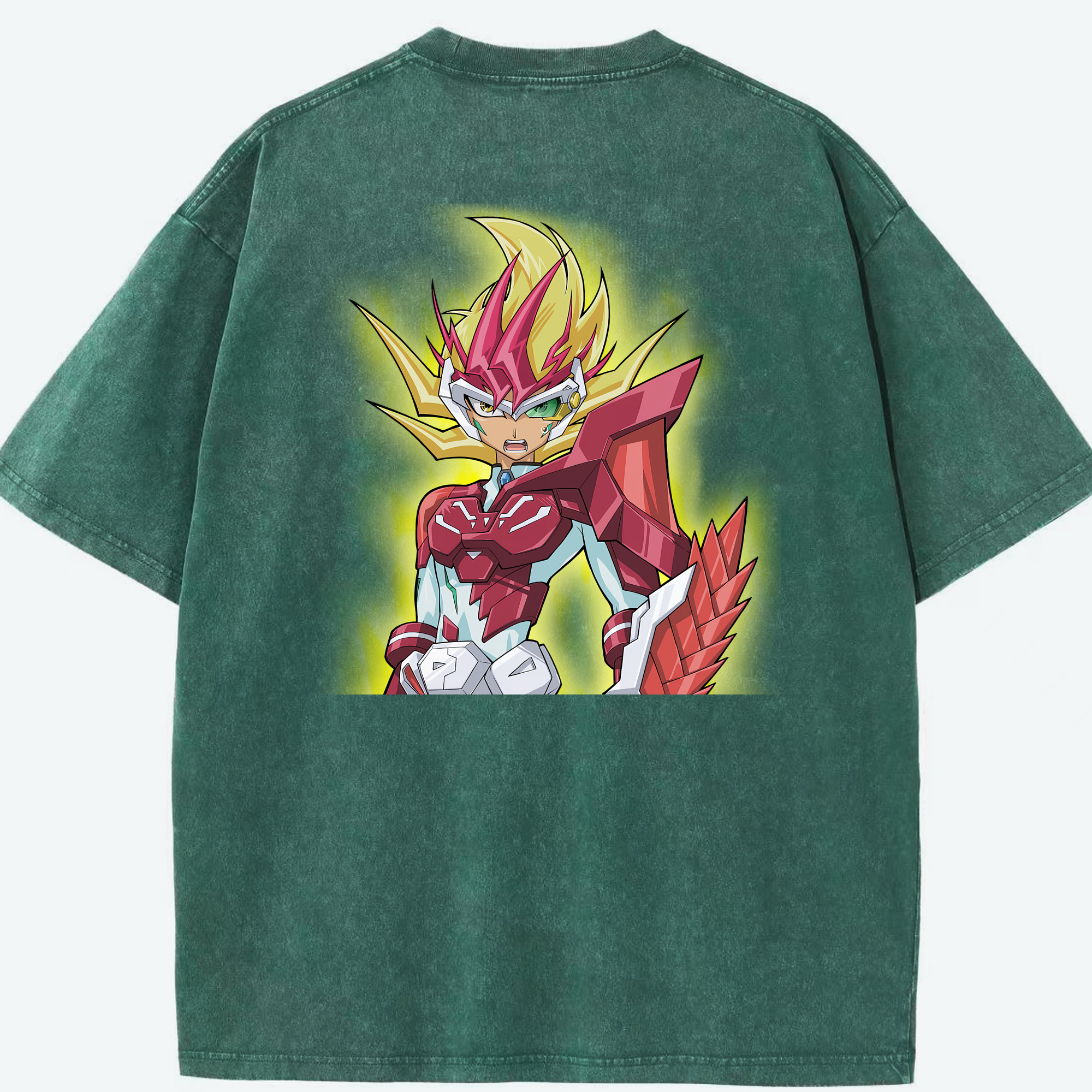 （画像用） 遊☆戯☆王 Yu-Gi-Oh! 綿100% ヴィンテージ風 半袖Tシャツ（背面プリント）